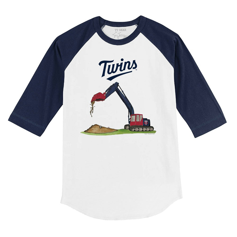 MLB Minnesota Twins Tiny Turnip Youth Excavator 3/4-Sleeve Raglan T-Shirt
