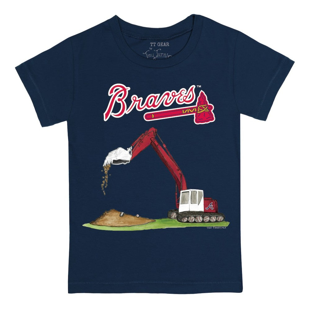 MLB Atlanta Braves Tiny Turnip Youth Excavator T-Shirt