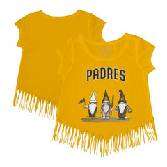 MLB San Diego Padres Tiny Turnip Girls Youth Gnomes Fringe T-Shirt