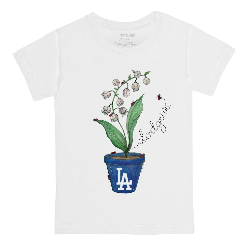 MLB Los Angeles Dodgers Tiny Turnip Youth Lilies & Ladybugs T-Shirt