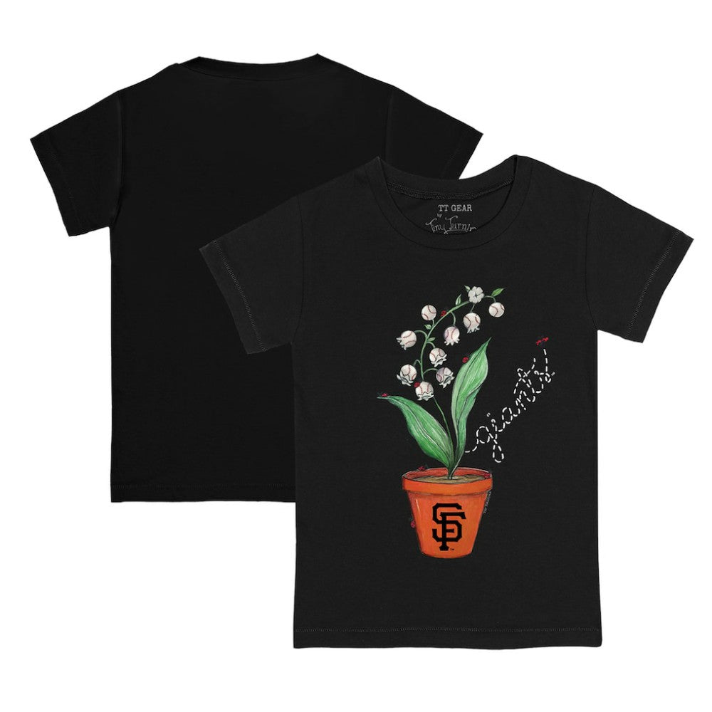 MLB San Francisco Giants Tiny Turnip Youth Lilies & Ladybugs T-Shirt