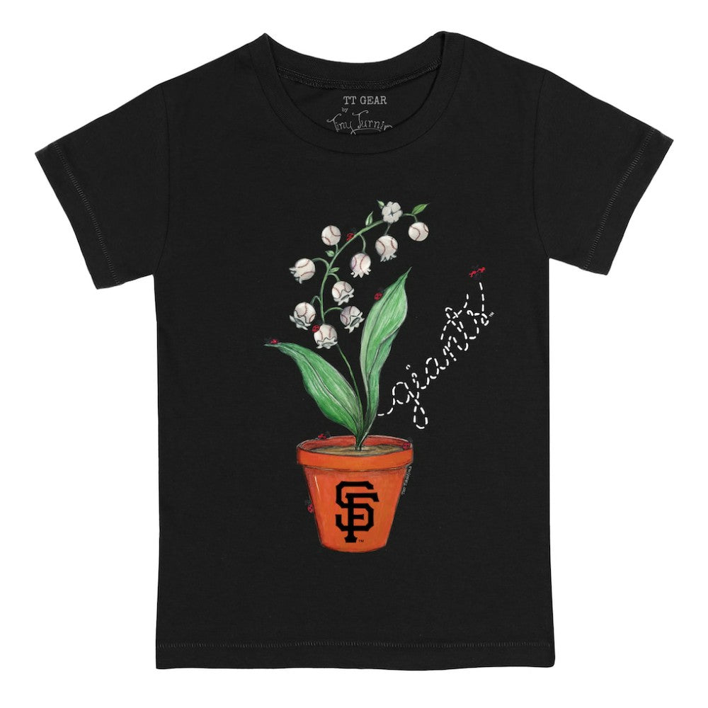 MLB San Francisco Giants Tiny Turnip Youth Lilies & Ladybugs T-Shirt