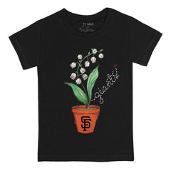 MLB San Francisco Giants Tiny Turnip Youth Lilies & Ladybugs T-Shirt