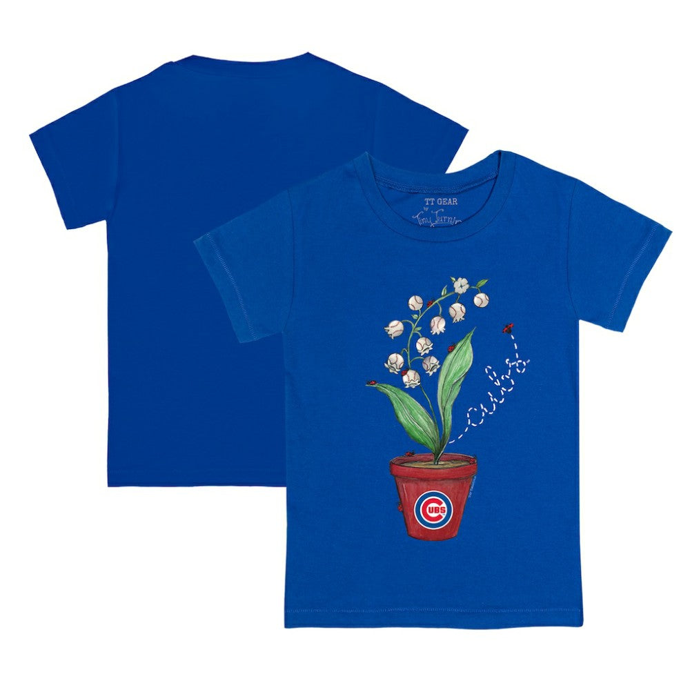 MLB Chicago Cubs Tiny Turnip Youth Lilies & Ladybugs T-Shirt