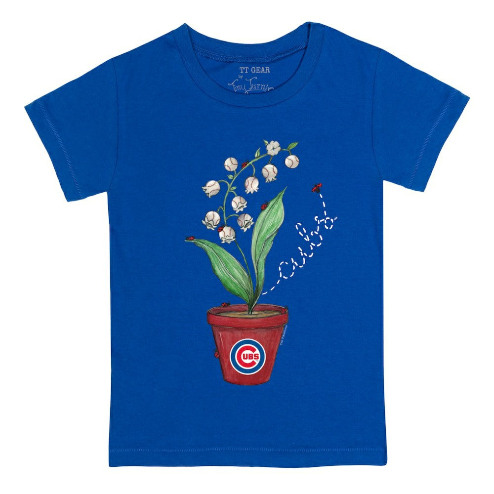 MLB Chicago Cubs Tiny Turnip Youth Lilies & Ladybugs T-Shirt