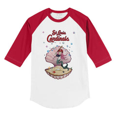 MLB St. Louis Cardinals Tiny Turnip Youth Mermaid 3/4-Sleeve Raglan T-Shirt
