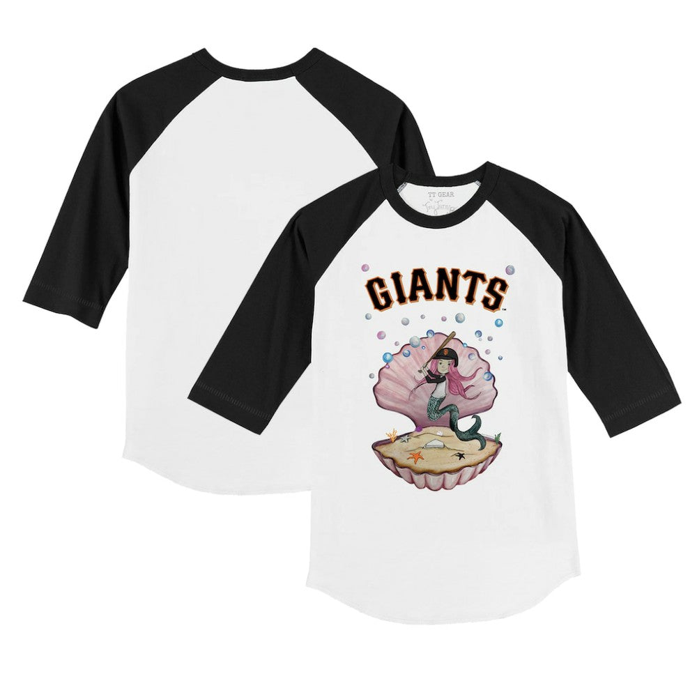 MLB San Francisco Giants Tiny Turnip Youth Mermaid 3/4-Sleeve Raglan T-Shirt