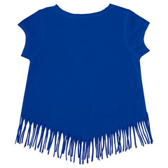 MLB Los Angeles Dodgers Tiny Turnip Girls Youth Mermaid Fringe T-Shirt