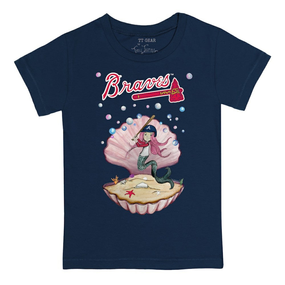 MLB Atlanta Braves Tiny Turnip Youth Mermaid T-Shirt