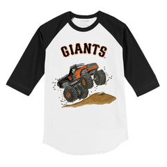 MLB San Francisco Giants Tiny Turnip Youth Monster Truck 3/4-Sleeve Raglan T-Shirt