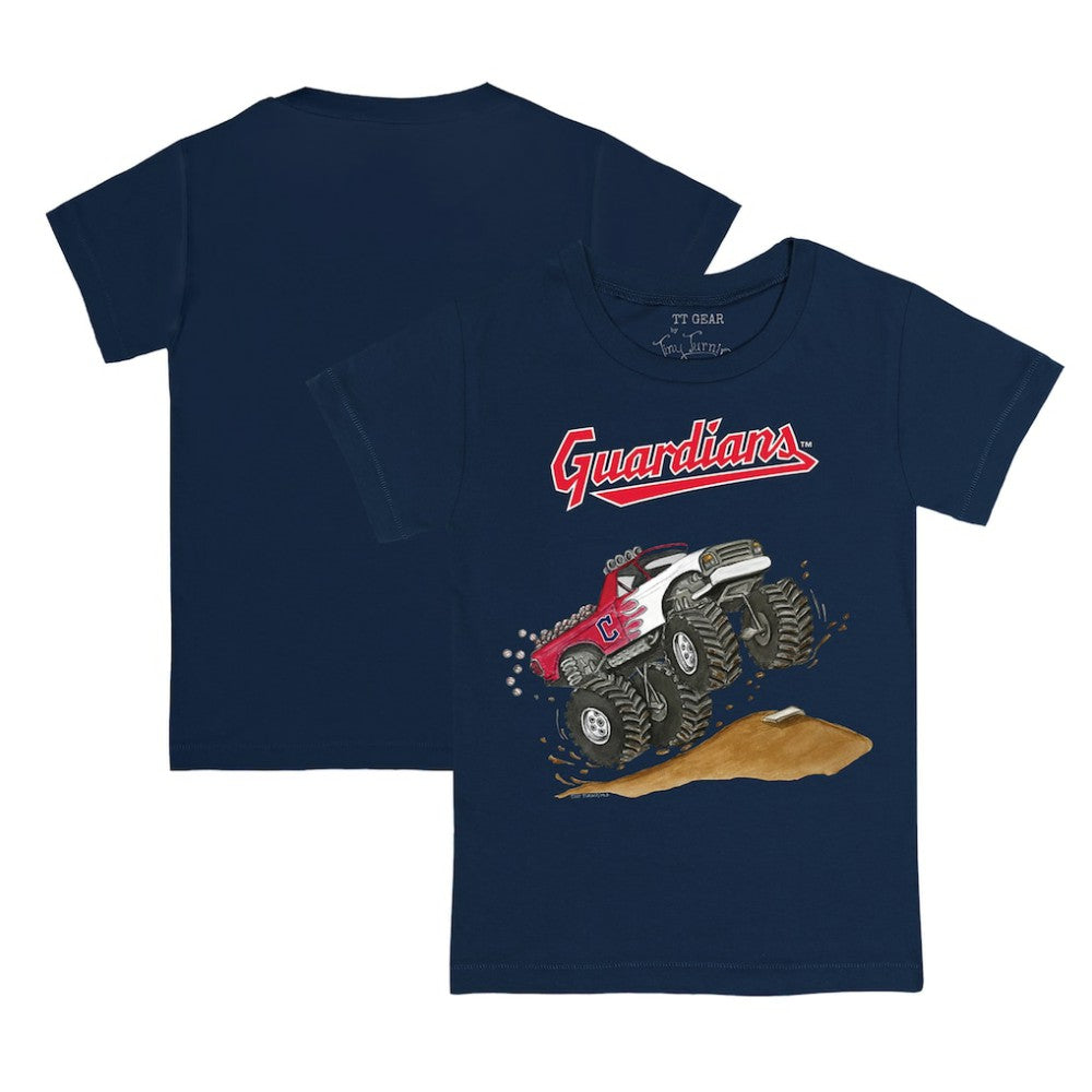 MLB Cleveland Guardians Tiny Turnip Youth Monster Truck T-Shirt
