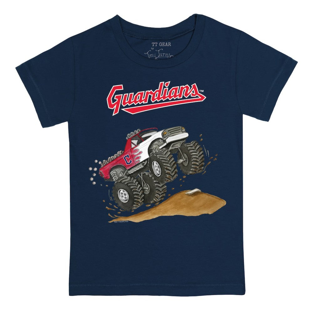 MLB Cleveland Guardians Tiny Turnip Youth Monster Truck T-Shirt