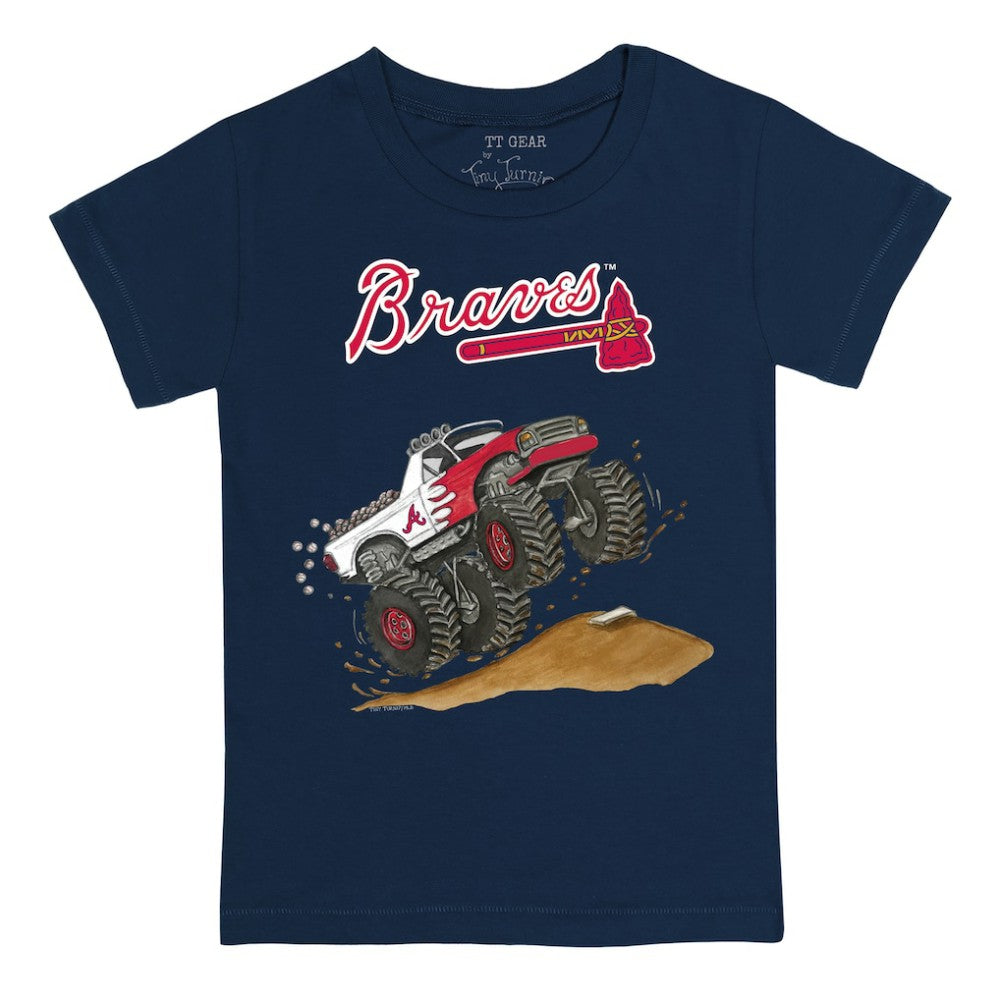 MLB Atlanta Braves Tiny Turnip Youth Monster Truck T-Shirt