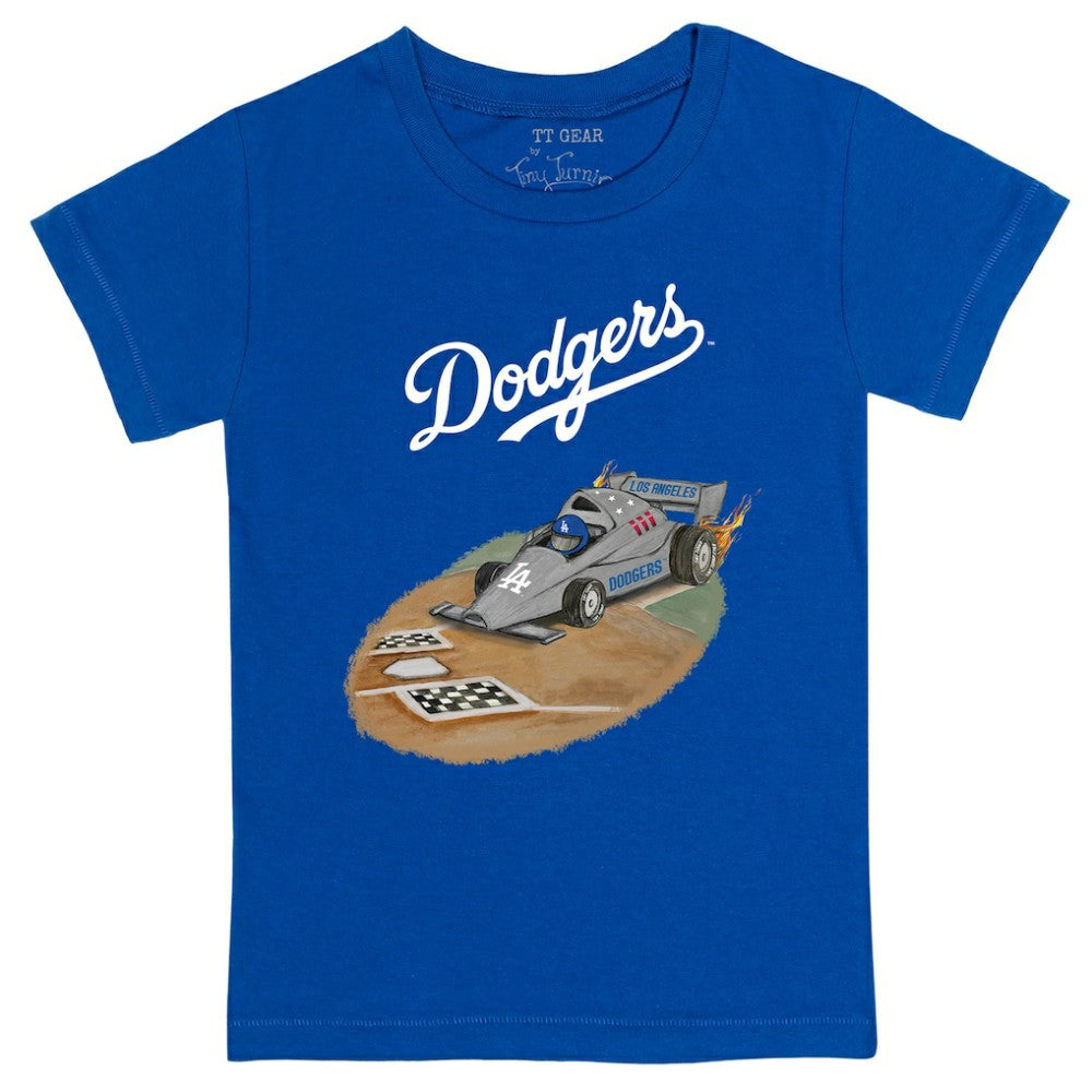 MLB Los Angeles Dodgers Tiny Turnip Youth Race Car T-Shirt