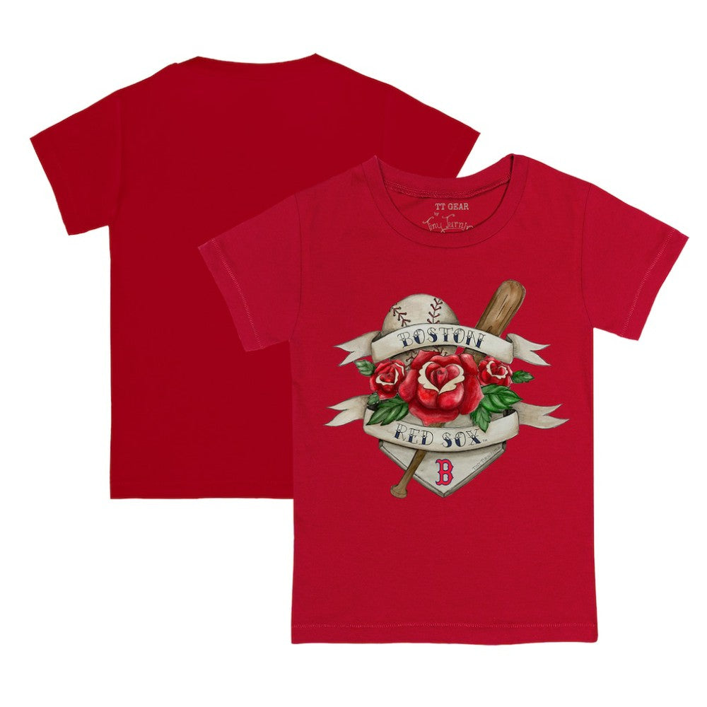 MLB Boston Red Sox Tiny Turnip Youth Tattoo Rose T-Shirt