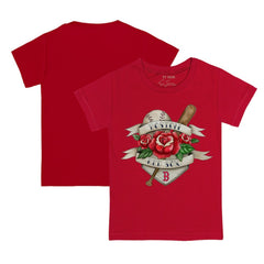 MLB Boston Red Sox Tiny Turnip Youth Tattoo Rose T-Shirt