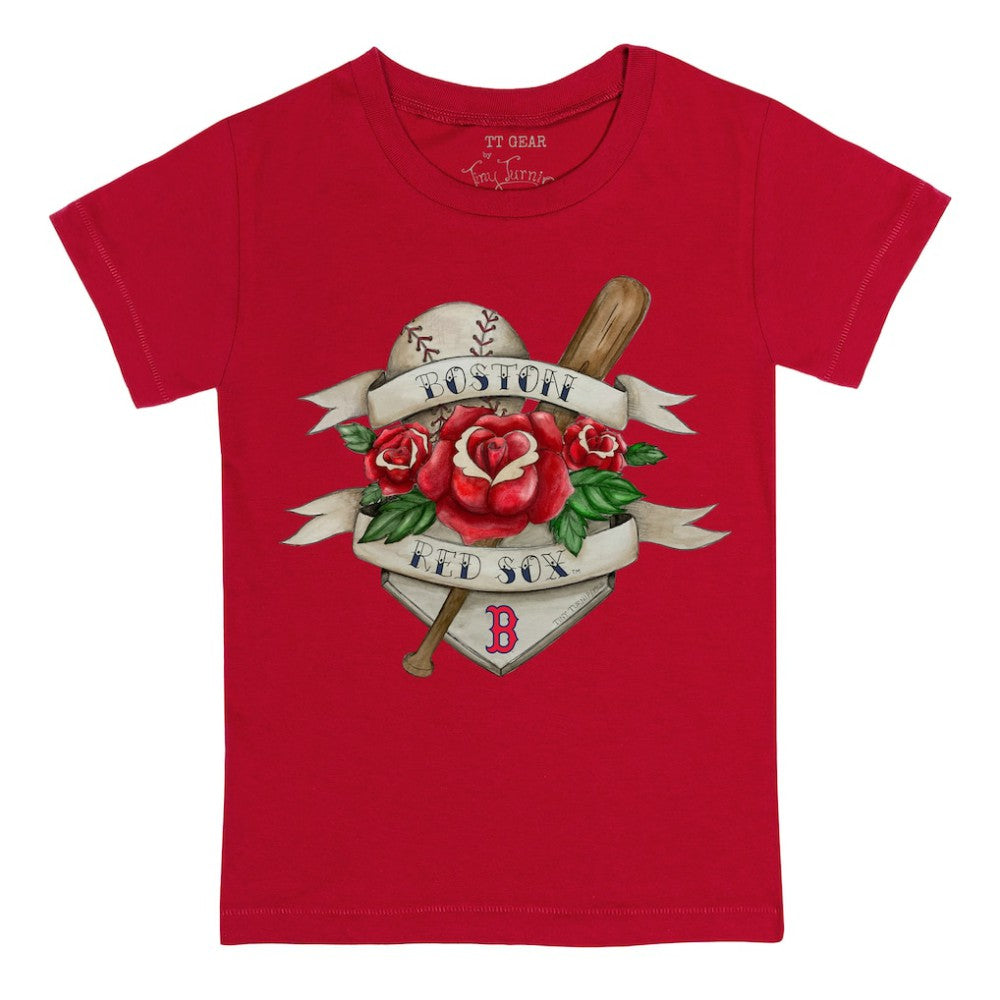 MLB Boston Red Sox Tiny Turnip Youth Tattoo Rose T-Shirt