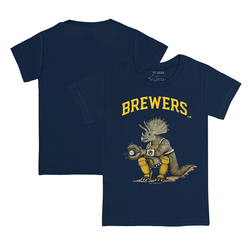 MLB Milwaukee Brewers Tiny Turnip Youth Triceratops T-Shirt