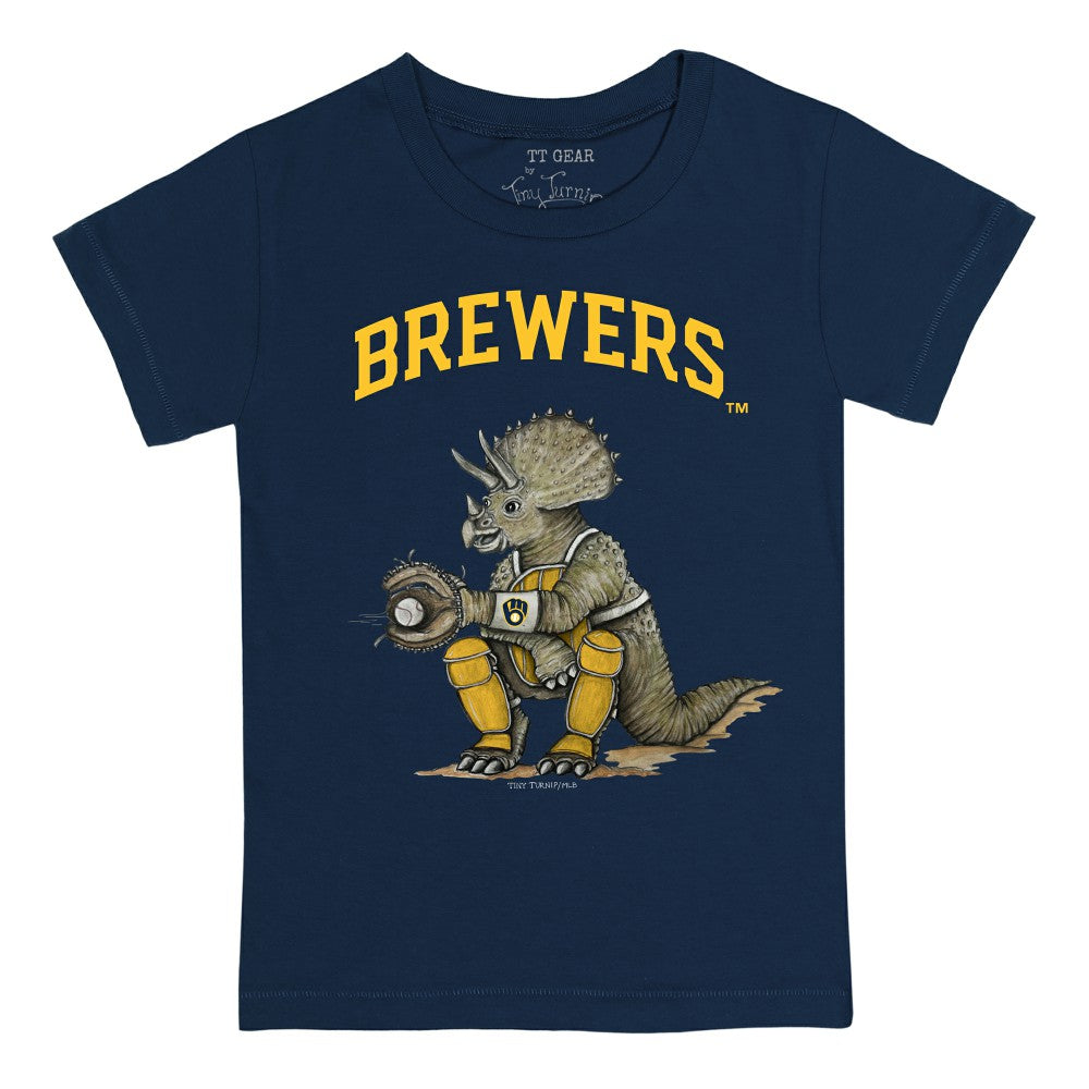 MLB Milwaukee Brewers Tiny Turnip Youth Triceratops T-Shirt