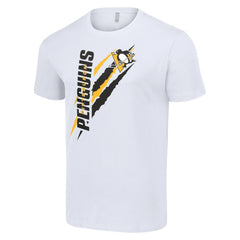 NHL White Pittsburgh Penguins Starter Color Scratch T-Shirt