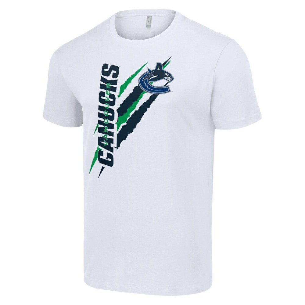 NHL White Vancouver Canucks Starter Color Scratch T-Shirt