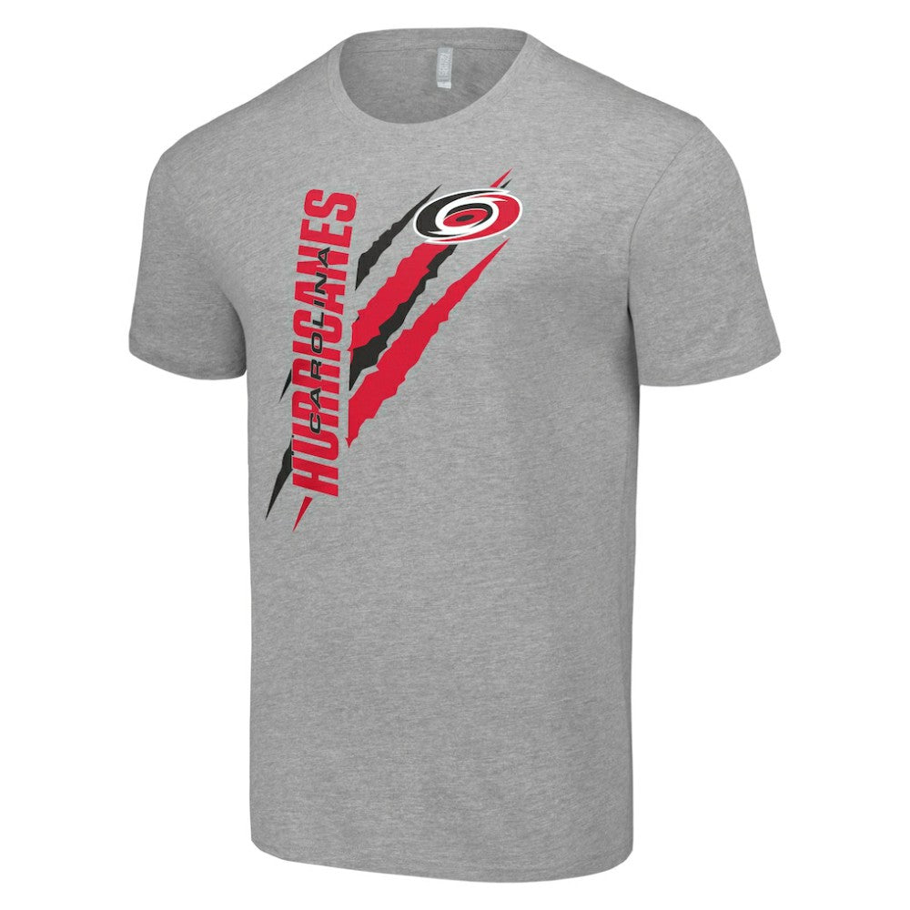 NHL Heather Gray Carolina Hurricanes Starter Color Scratch T-Shirt