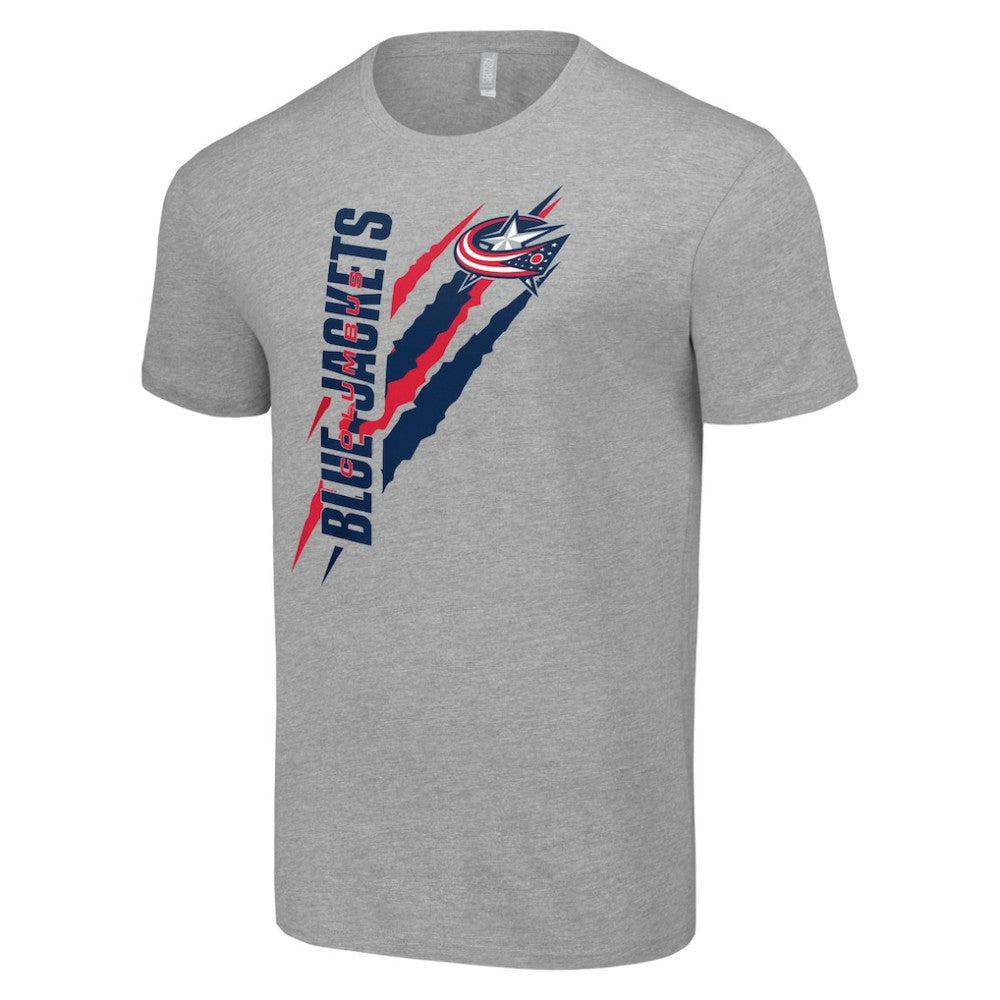 NHL Heather Gray Columbus Blue Jackets Starter Color Scratch T-Shirt
