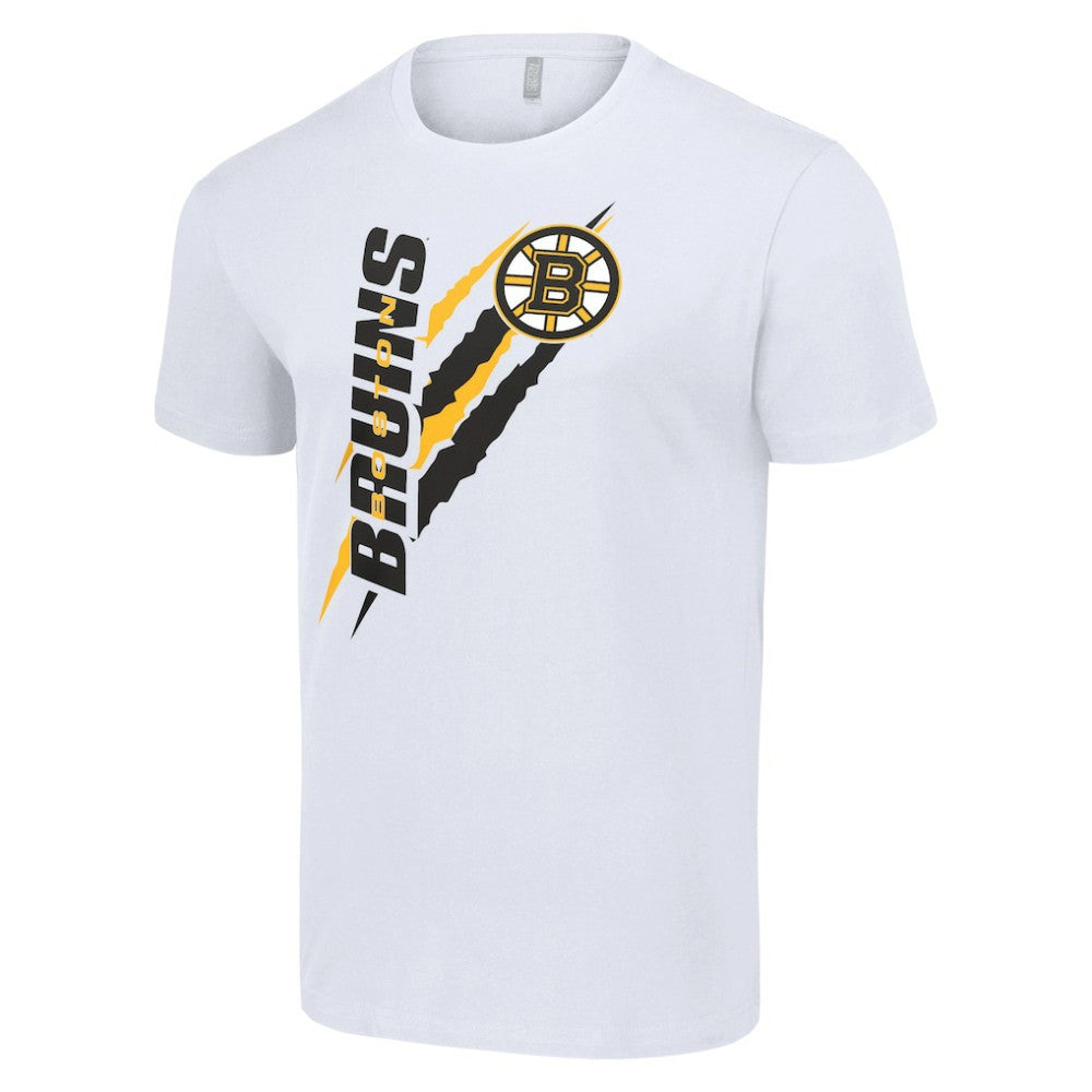 NHL White Boston Bruins Starter Color Scratch T-Shirt