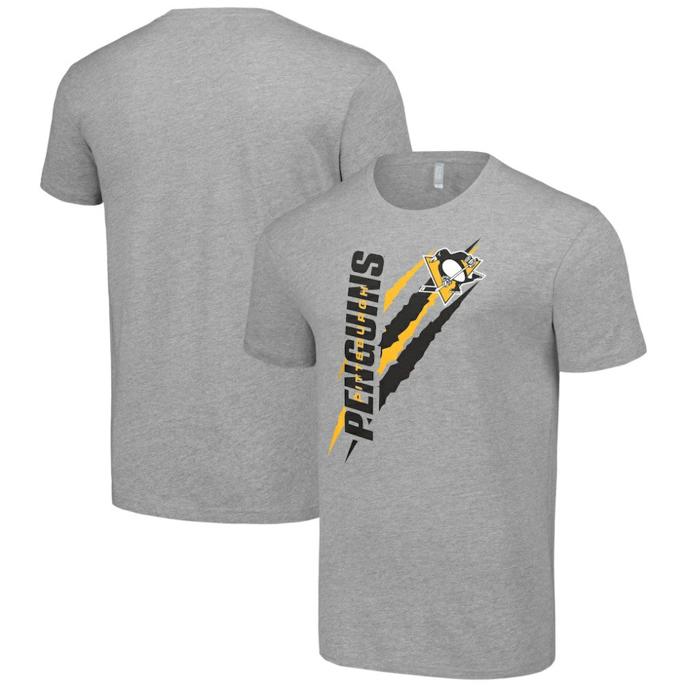 NHL Heather Gray Pittsburgh Penguins Starter Color Scratch T-Shirt