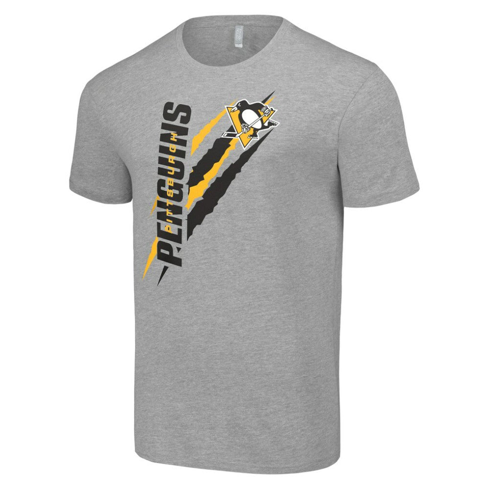 NHL Heather Gray Pittsburgh Penguins Starter Color Scratch T-Shirt