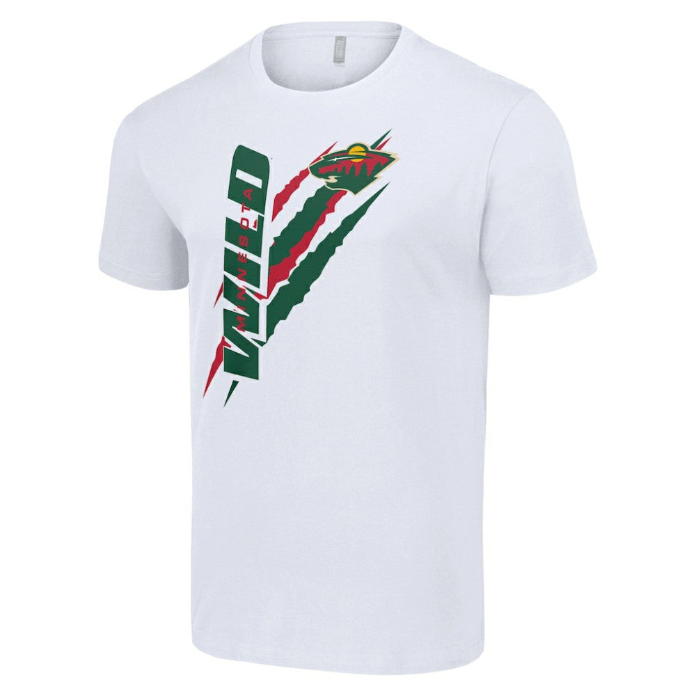 NHL White Minnesota Wild Starter Color Scratch T-Shirt