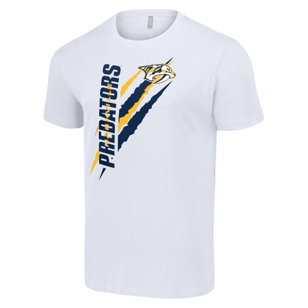 NHL White Nashville Predators Starter Color Scratch T-Shirt