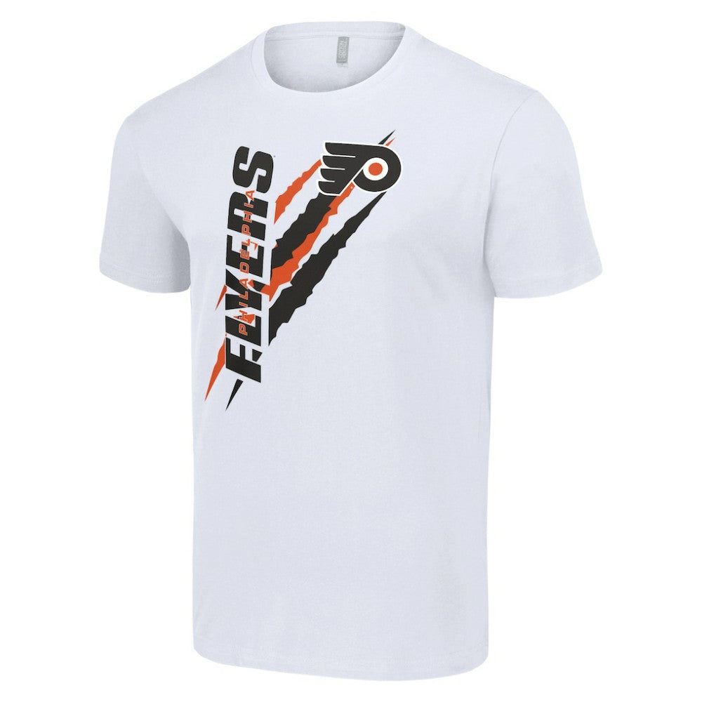 NHL White Philadelphia Flyers Starter Color Scratch T-Shirt