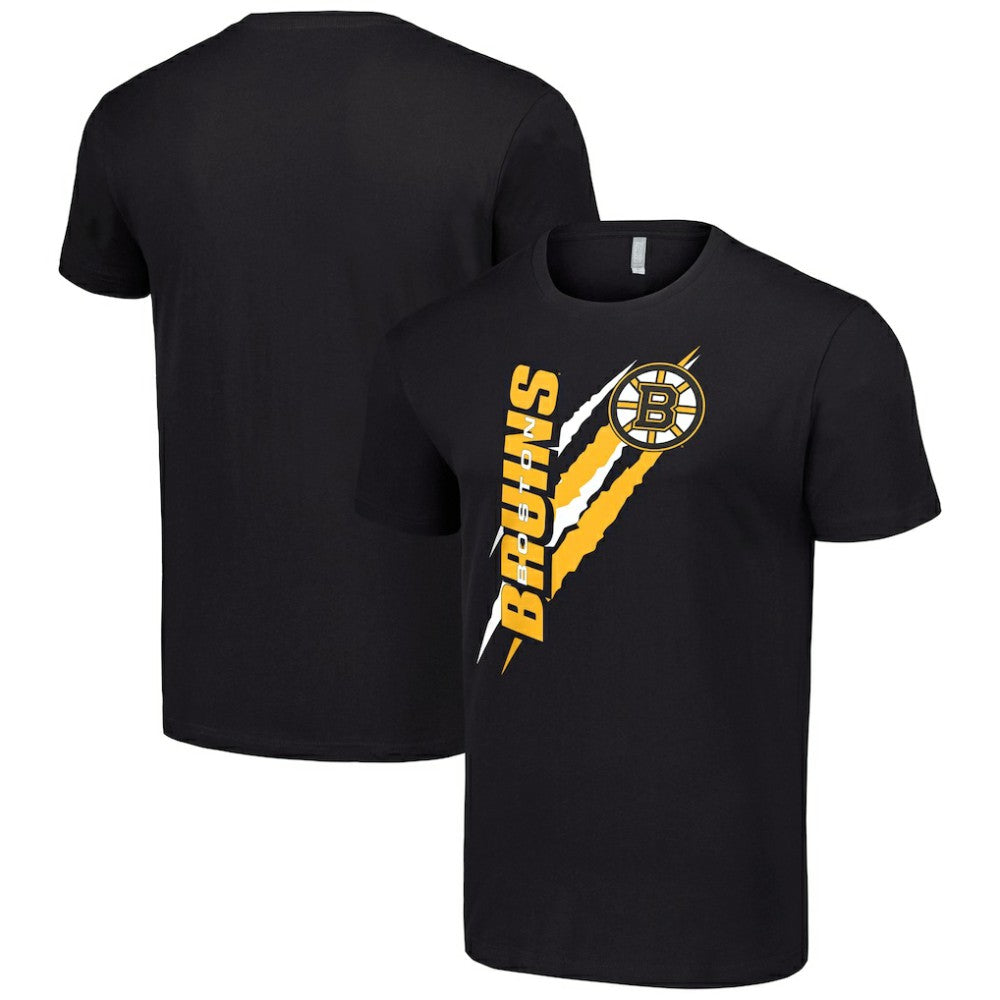 NHL Black Boston Bruins Starter Color Scratch T-Shirt