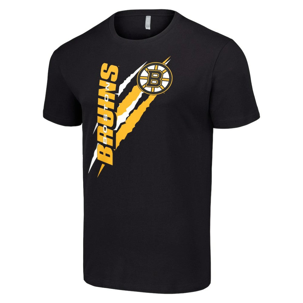 NHL Black Boston Bruins Starter Color Scratch T-Shirt