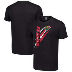 NHL Black Minnesota Wild Starter Color Scratch T-Shirt