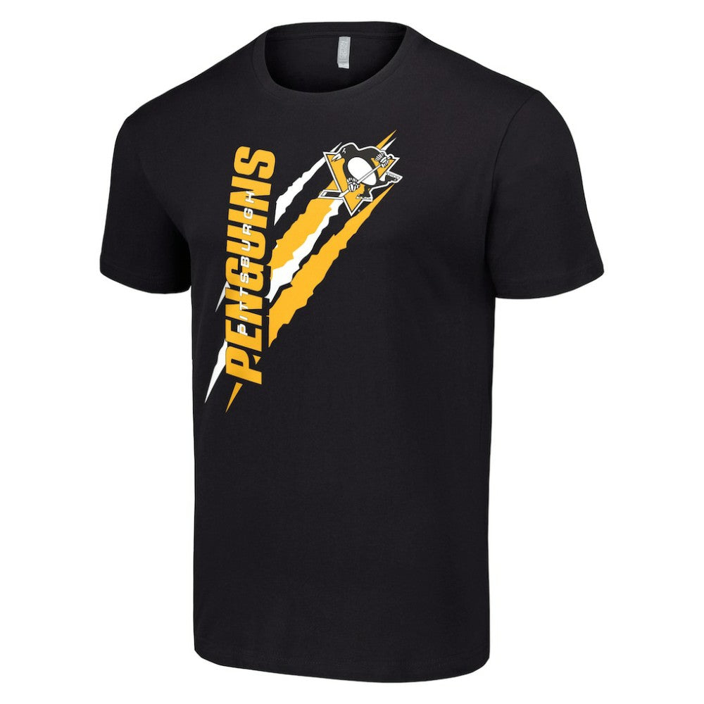 NHL Black Pittsburgh Penguins Starter Color Scratch T-Shirt