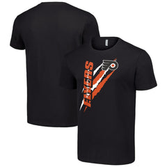NHL Black Philadelphia Flyers Starter Color Scratch T-Shirt