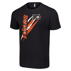 NHL Black Philadelphia Flyers Starter Color Scratch T-Shirt