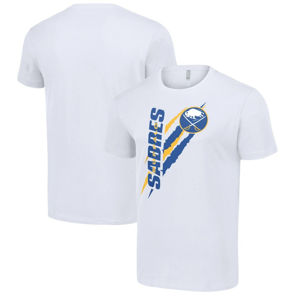 NHL White Buffalo Sabres Starter Color Scratch T-Shirt
