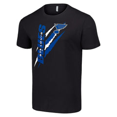 NHL Black St. Louis Blues Starter Color Scratch T-Shirt