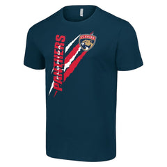NHL Navy Florida Panthers Starter Color Scratch T-Shirt