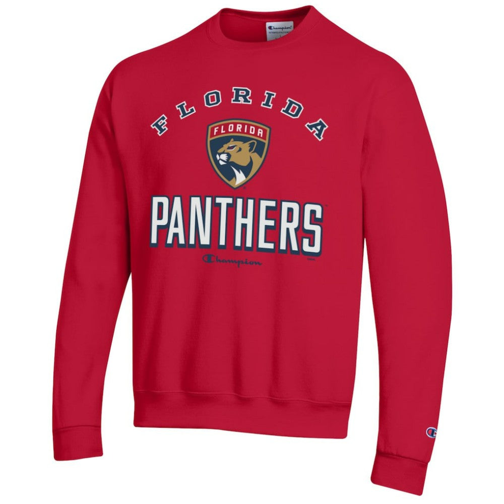 NHL Red Florida Panthers Champion Eco Powerblend Crewneck Sweatshirt