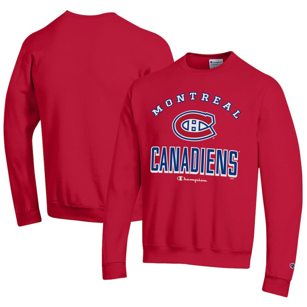 NHL Red Montreal Canadiens Champion Eco Powerblend Crewneck Sweatshirt