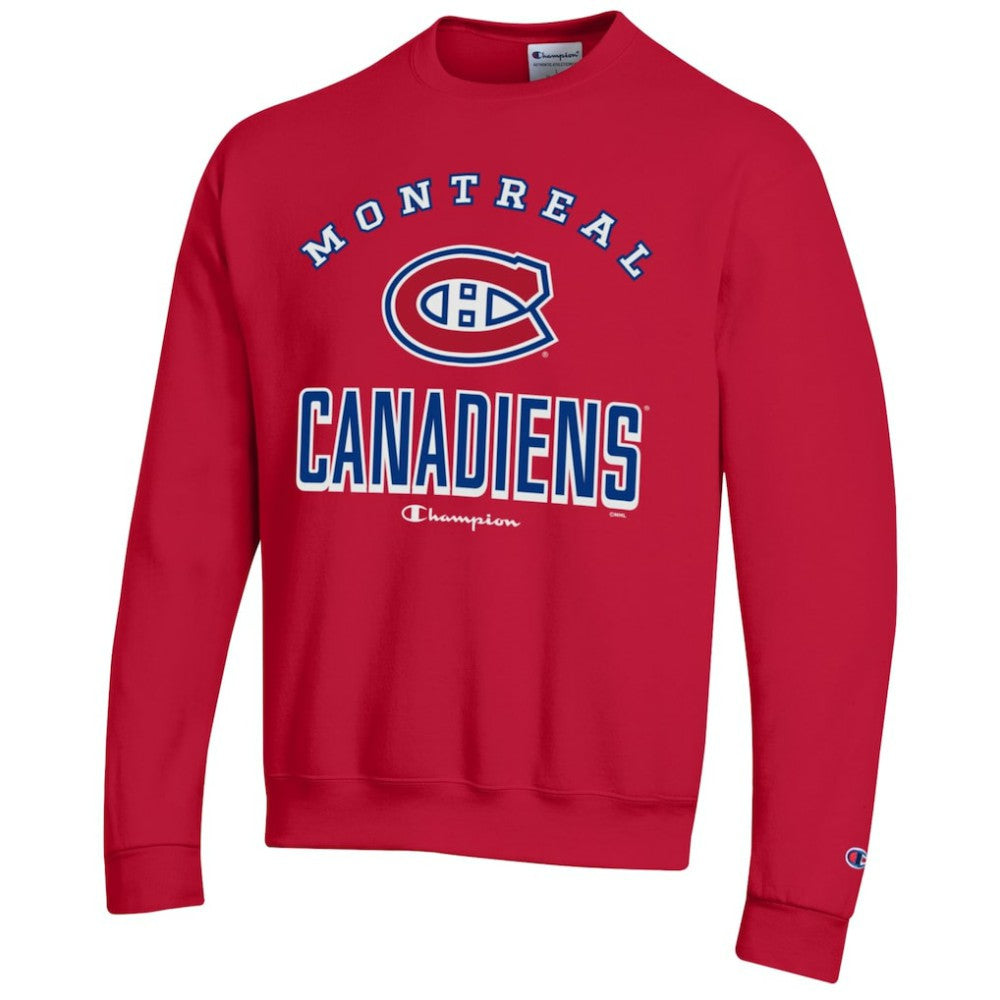 NHL Red Montreal Canadiens Champion Eco Powerblend Crewneck Sweatshirt