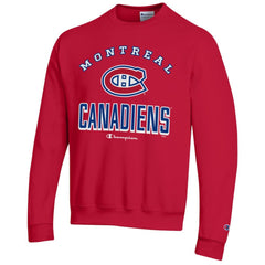 NHL Red Montreal Canadiens Champion Eco Powerblend Crewneck Sweatshirt