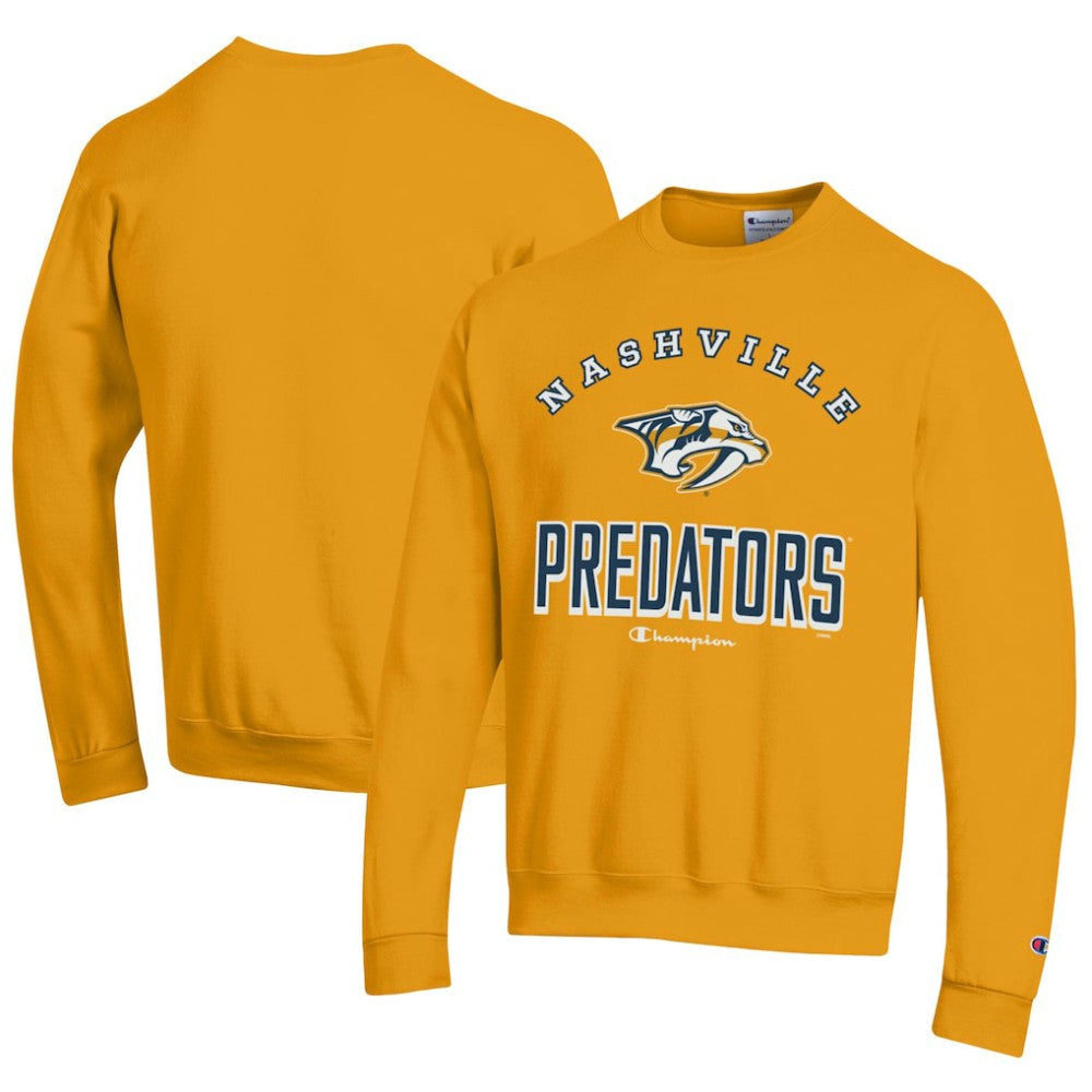 NHL Gold Nashville Predators Champion Eco Powerblend Crewneck Sweatshirt