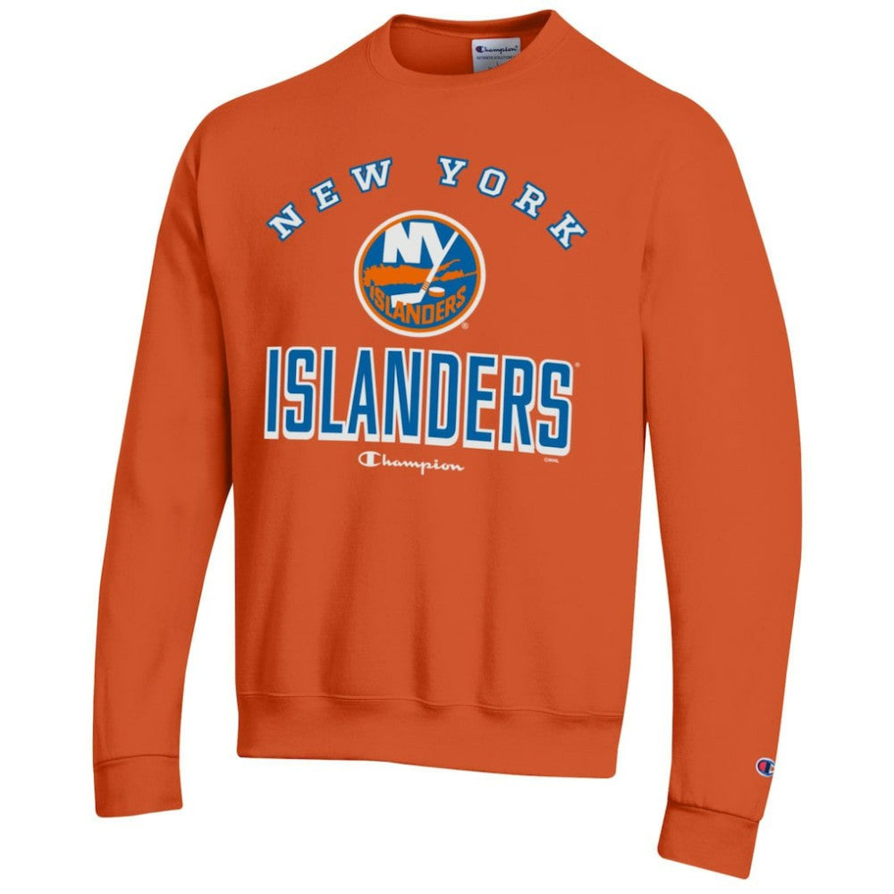 NHL Orange New York Islanders Champion Eco Powerblend Crewneck Sweatshirt