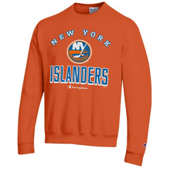 NHL Orange New York Islanders Champion Eco Powerblend Crewneck Sweatshirt
