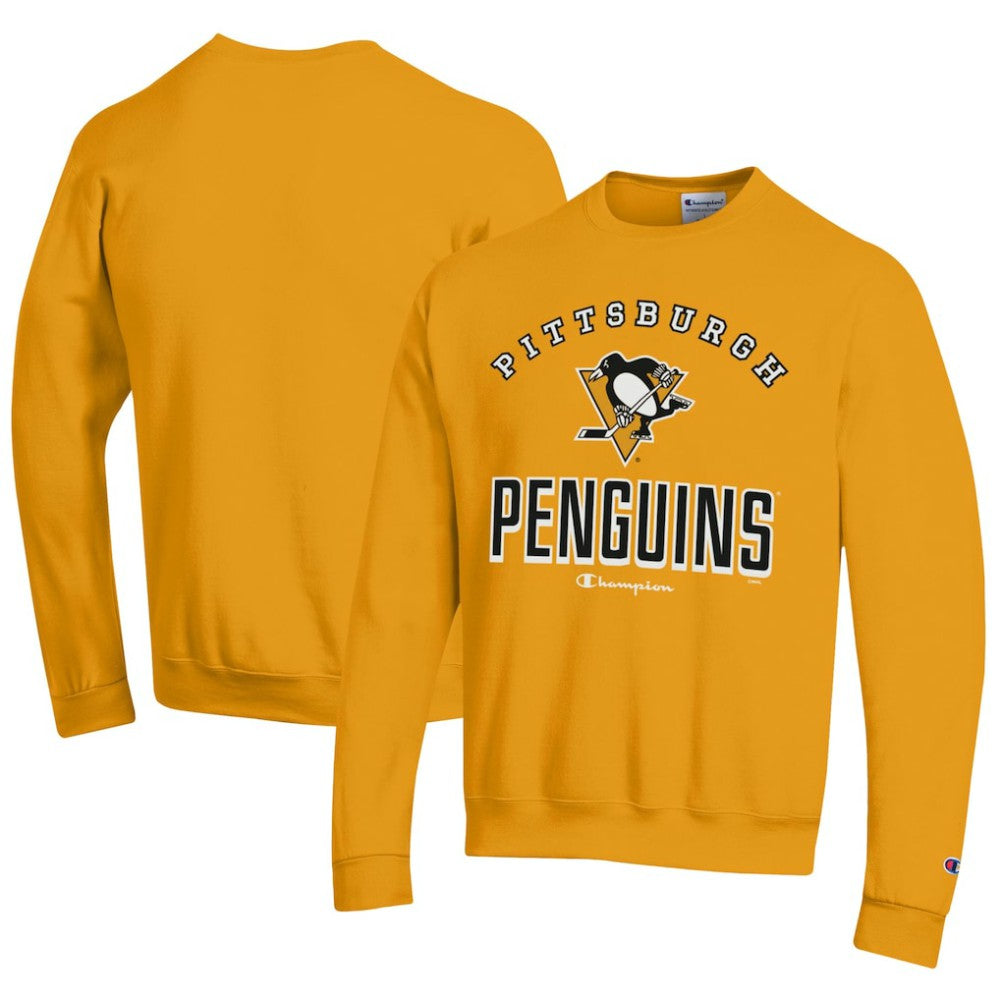 NHL Gold Pittsburgh Penguins Champion Eco Powerblend Crewneck Sweatshirt